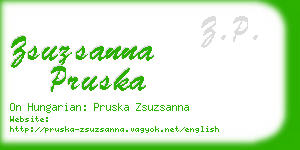 zsuzsanna pruska business card